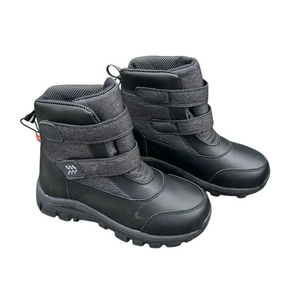 All In Motion Shoes Kids Waterproof Snow Boots Size 3‎ Gray Black - Picture 1 of 10